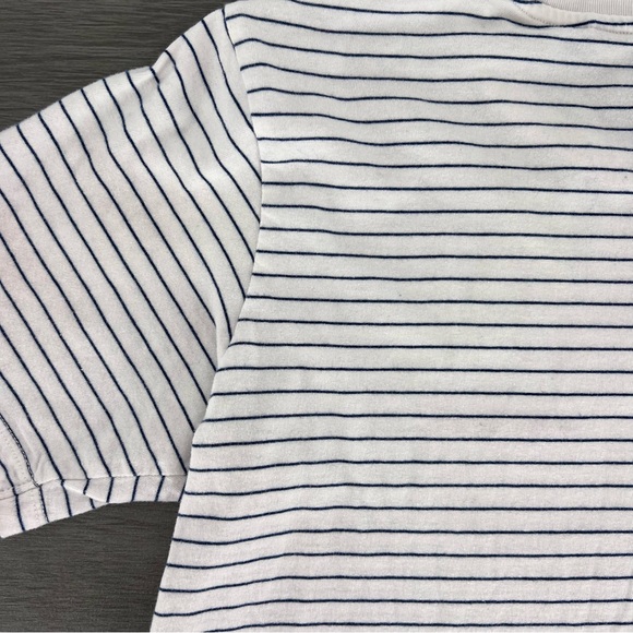 Uniqlo t-shirt size small 100% cotton "never not trying" size small striped - Picture 2 of 6